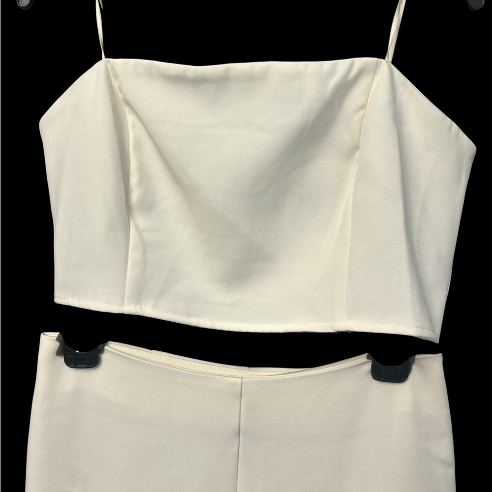 Sincerely Jules Elegant Cream Women's Jumpsuit two piece size M - Picture 2 of 6
